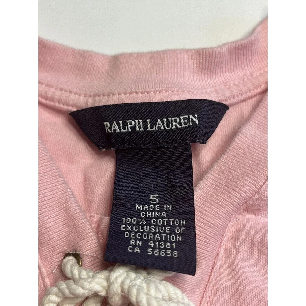 Ralph Lauren Pink Polo Style Dress Sz 5